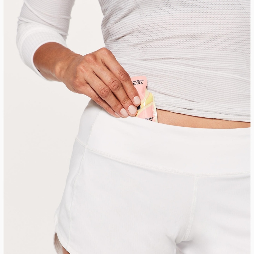 Iconic Lululemon white shorts - size 4